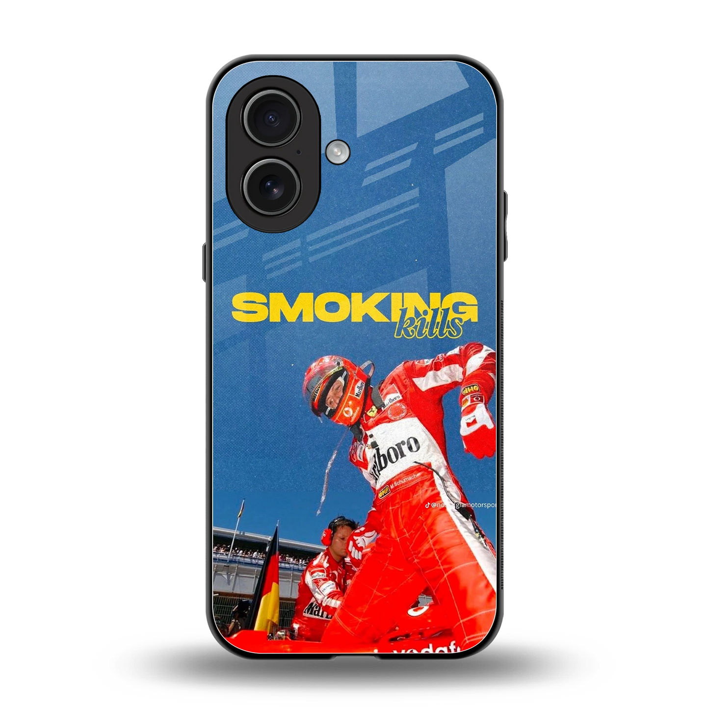 Burnout Mode back phone cover | glass case for iphone 17