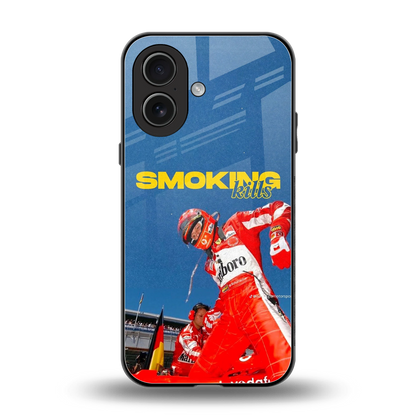 Burnout Mode back phone cover | glass case for iphone 17