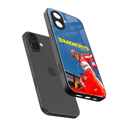 Burnout Mode sleek iphone 17 cover with tempered glass back and TPU edges