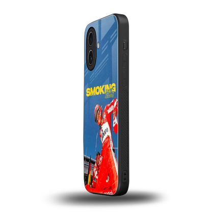 Burnout Mode iphone 17 mobile cover | shockproof glass phone case