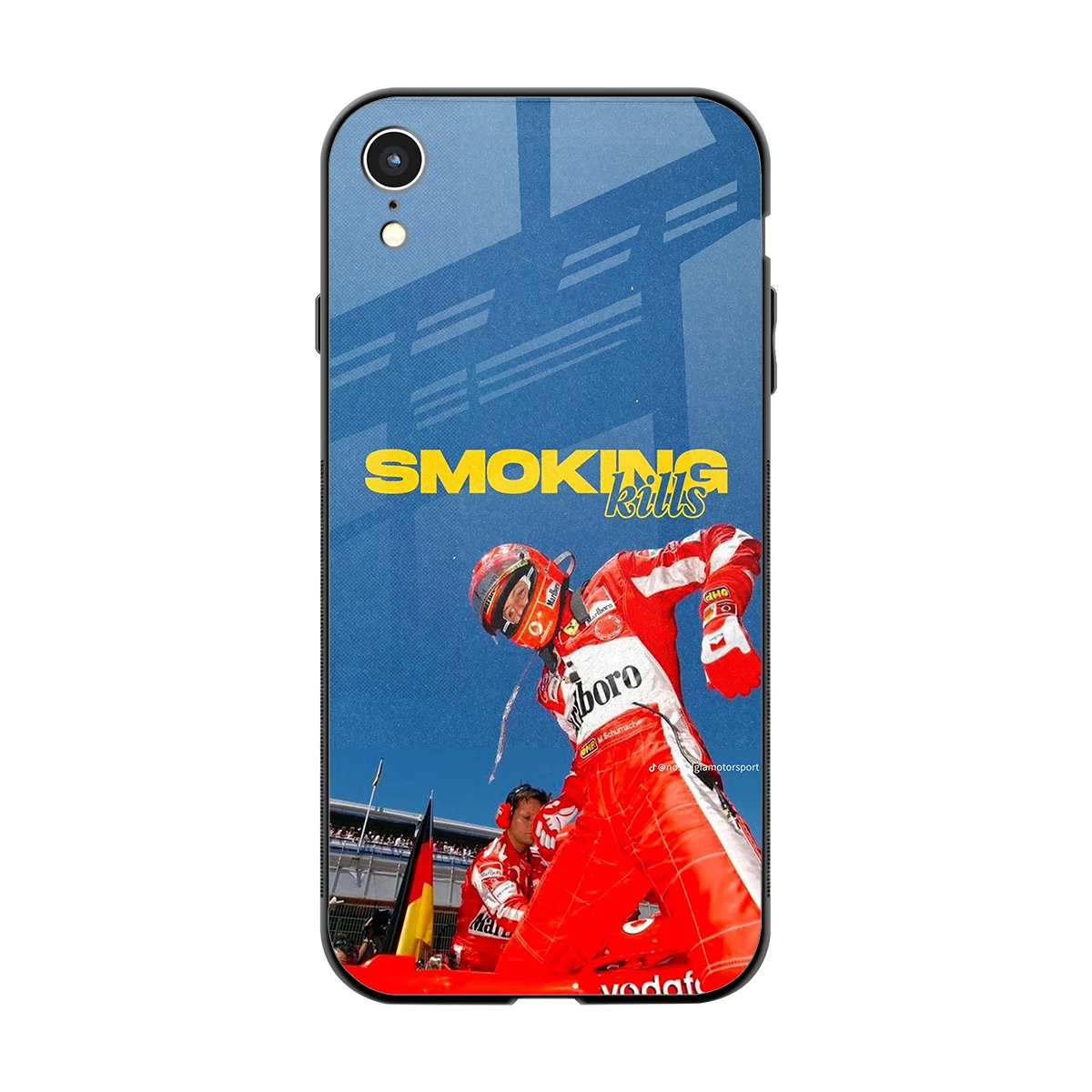 Burnout Mode back phone cover | glass case for iphone xr