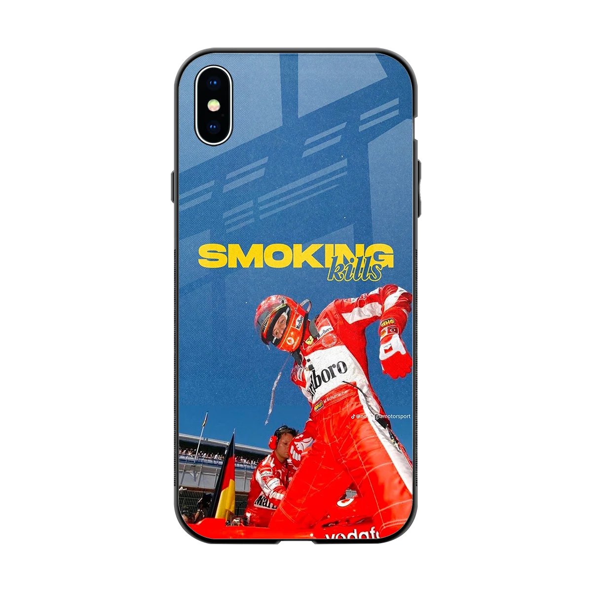 Burnout Mode back phone cover | glass case for iphone xs max