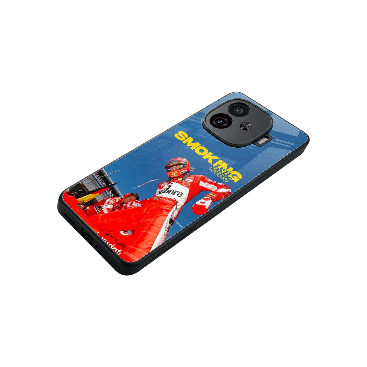 Burnout Mode stylish phone case for iqoo neo 10r 5g | glossy glass and slim fit