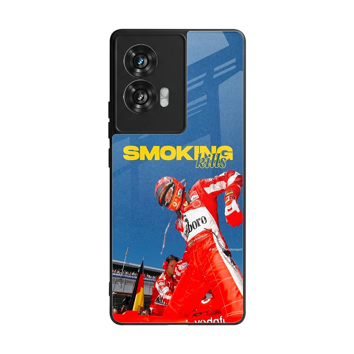 Burnout Mode back phone cover | glass case for motorola edge 50 fusion