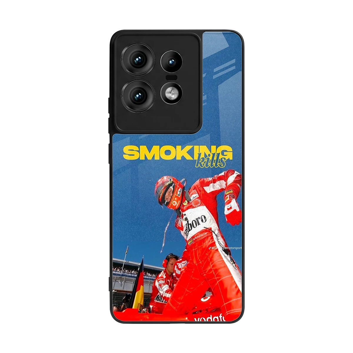 Burnout Mode back phone cover | glass case for motorola edge 50 pro