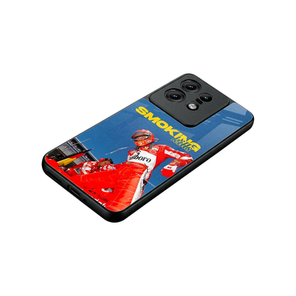 Burnout Mode stylish phone case for motorola edge 50 pro | glossy glass and slim fit