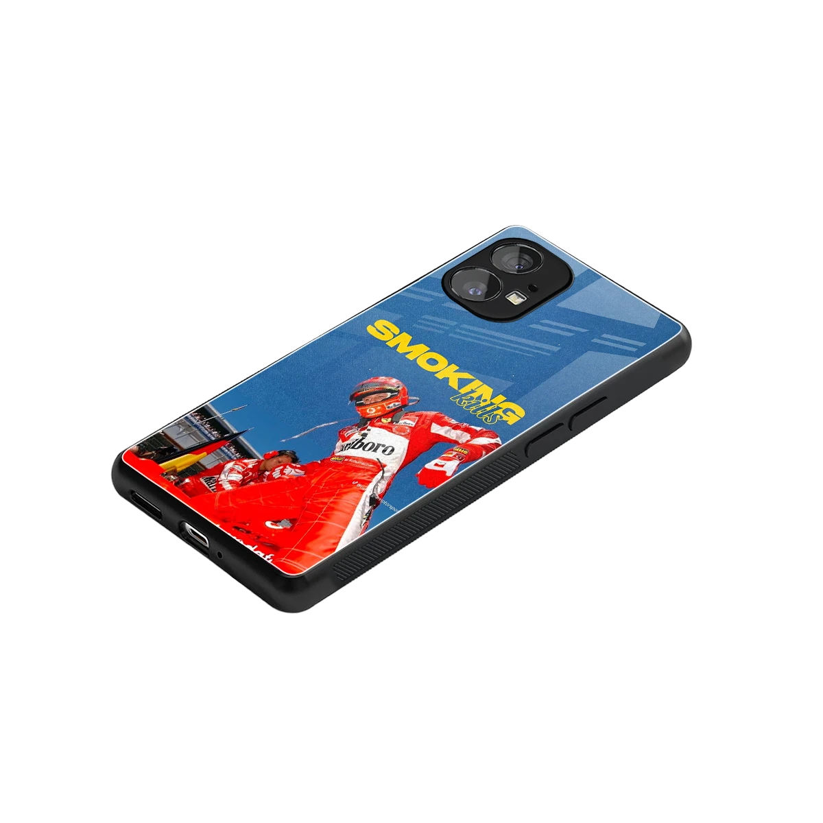 Burnout Mode stylish phone case for nothing phone 1 | glossy glass and slim fit