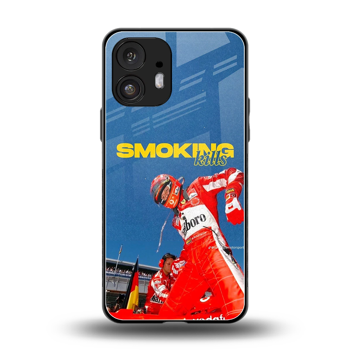 Burnout Mode back phone cover | glass case for nothing phone 2