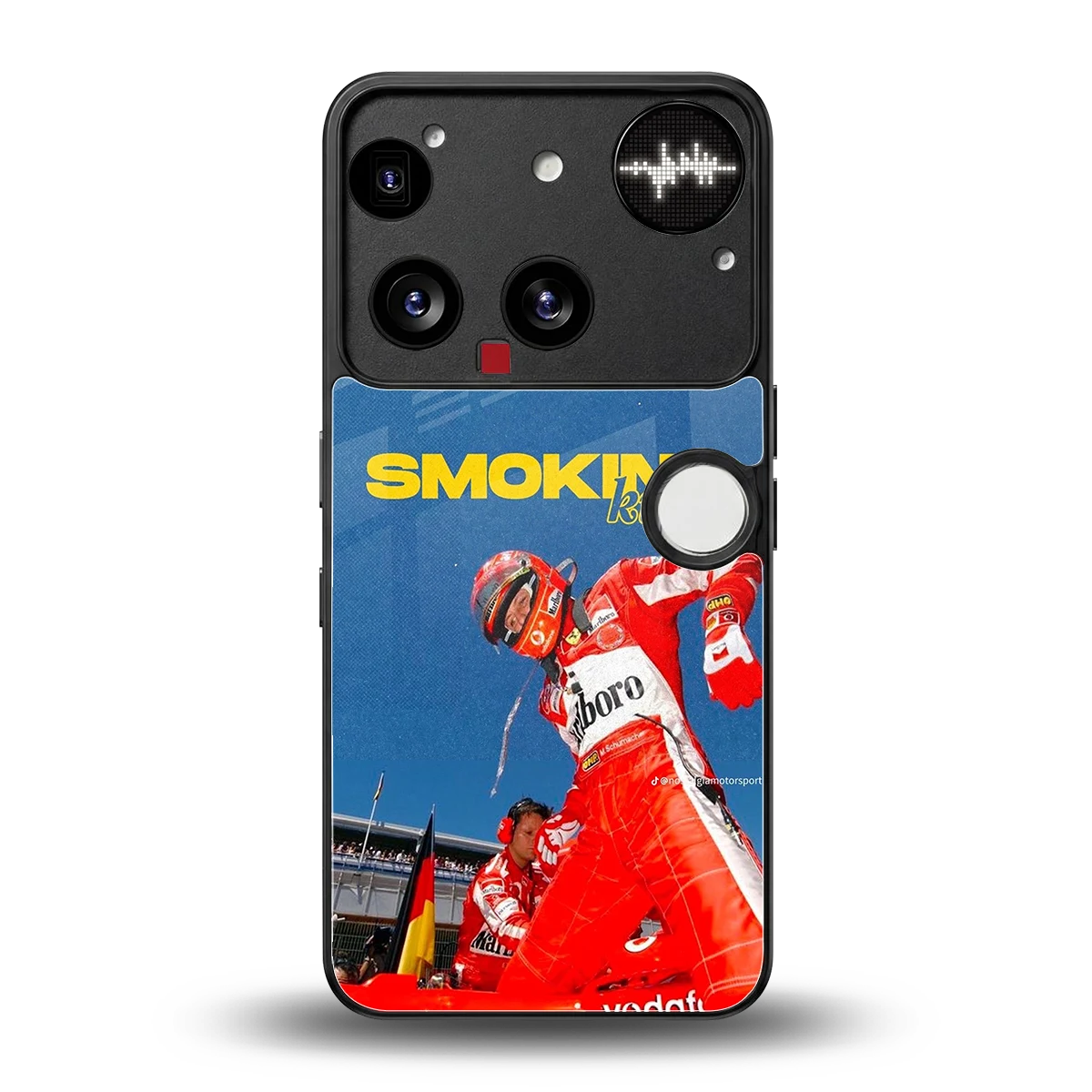 Burnout Mode back phone cover | glass case for nothing phone 3