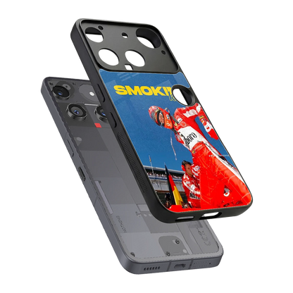 Burnout Mode sleek nothing phone 3 cover with tempered glass back and TPU edges