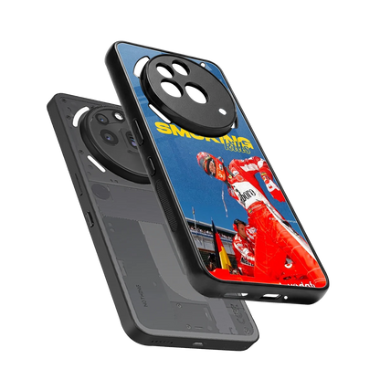 Burnout Mode sleek nothing phone 3a pro cover with tempered glass back and TPU edges