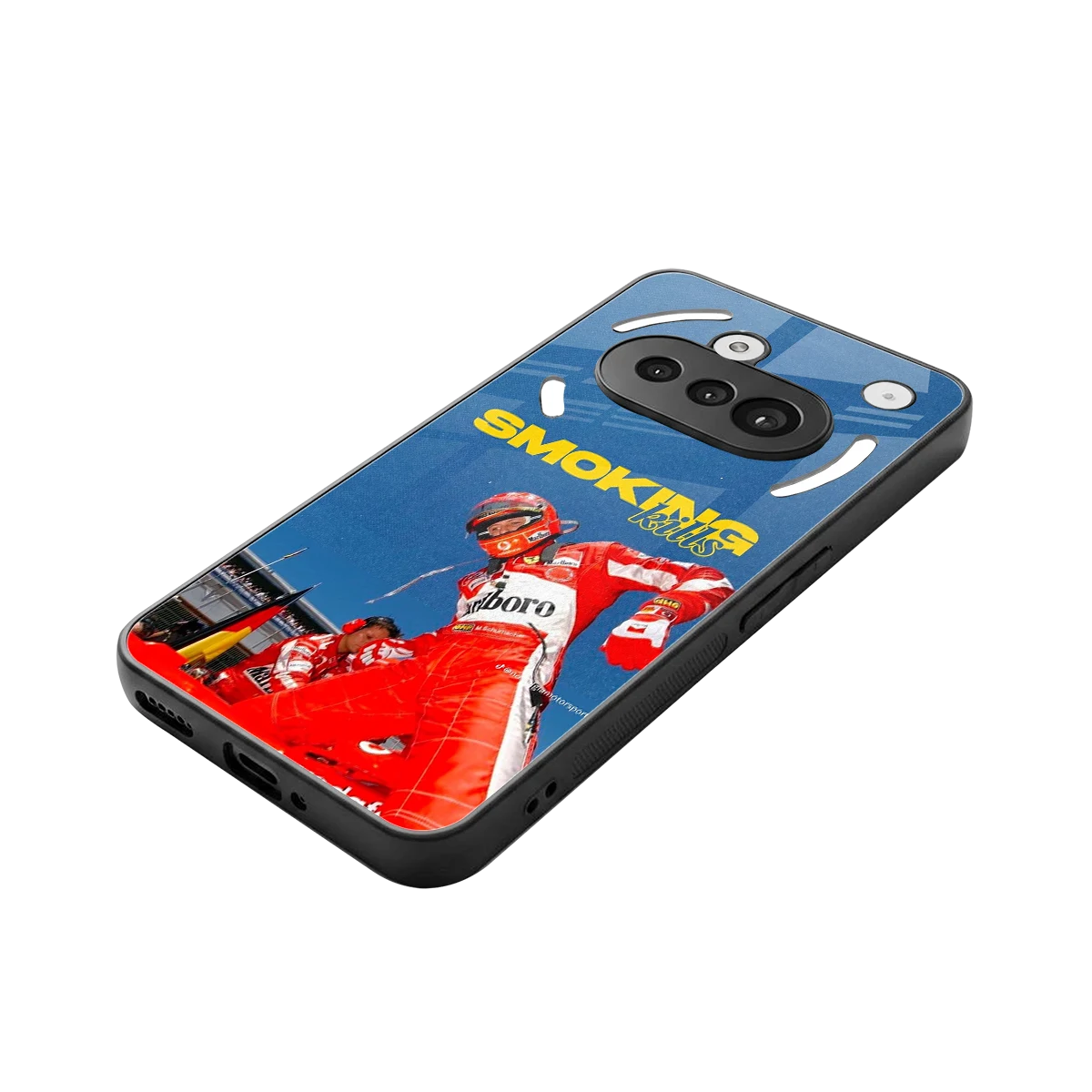 Burnout Mode stylish phone case for nothing phone 3a | glossy glass and slim fit