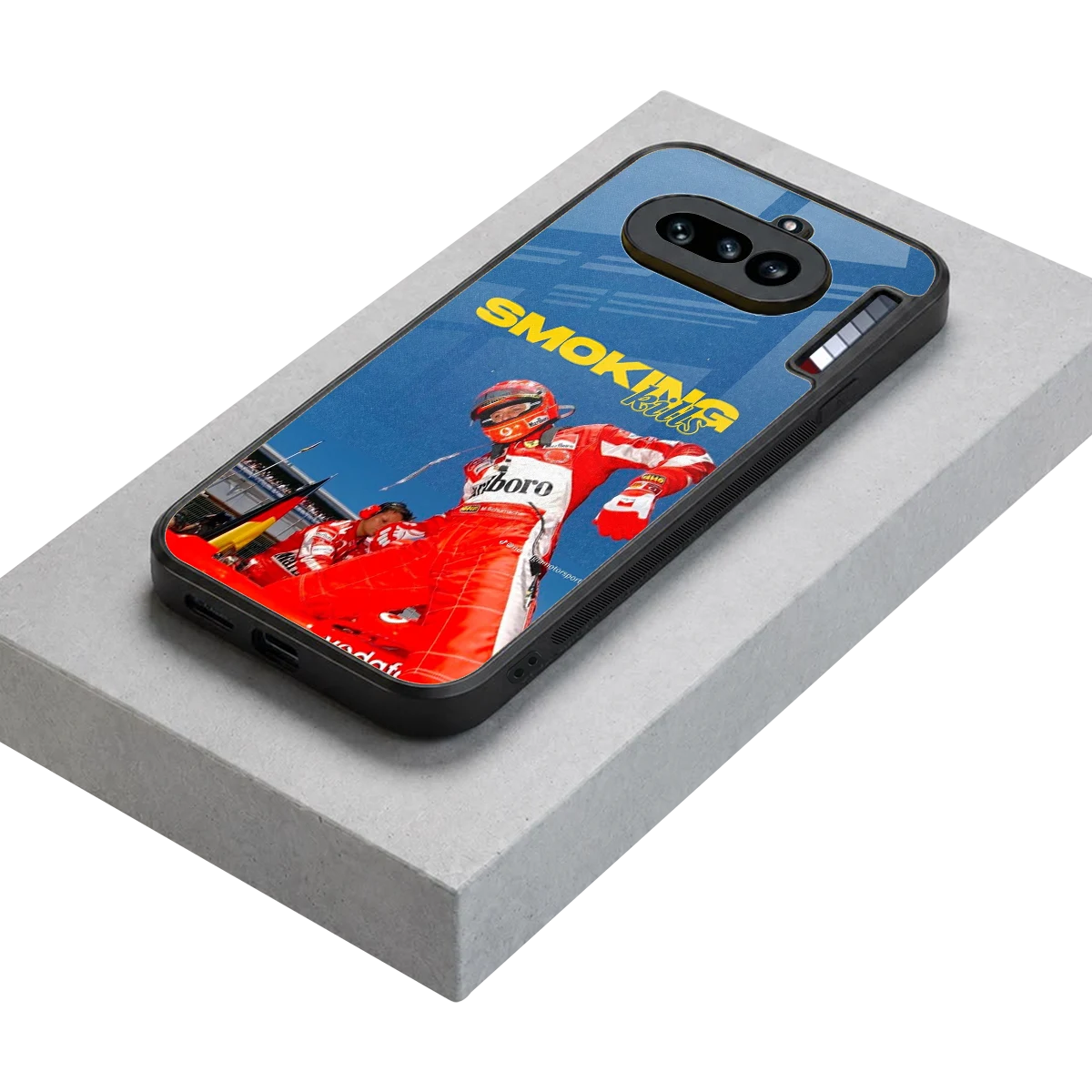 Burnout Mode stylish phone case for nothing phone 4a | glossy glass and slim fit