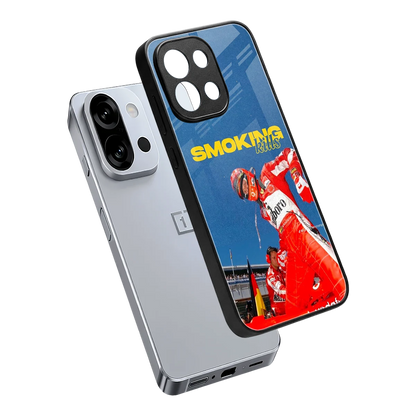 Burnout Mode sleek oneplus 13s cover with tempered glass back and TPU edges