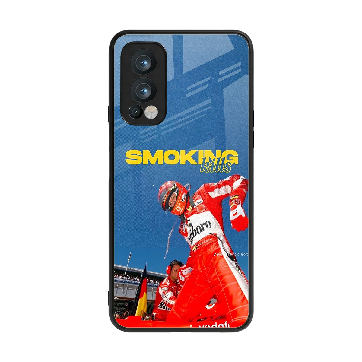 Burnout Mode back phone cover | glass case for oneplus nord 2