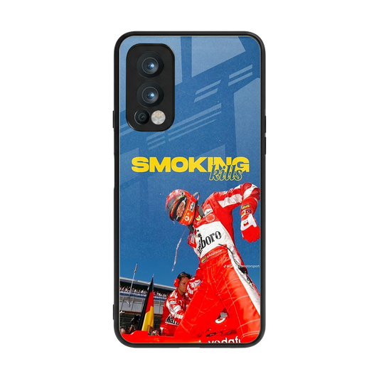 Burnout Mode back phone cover | glass case for oneplus nord 2
