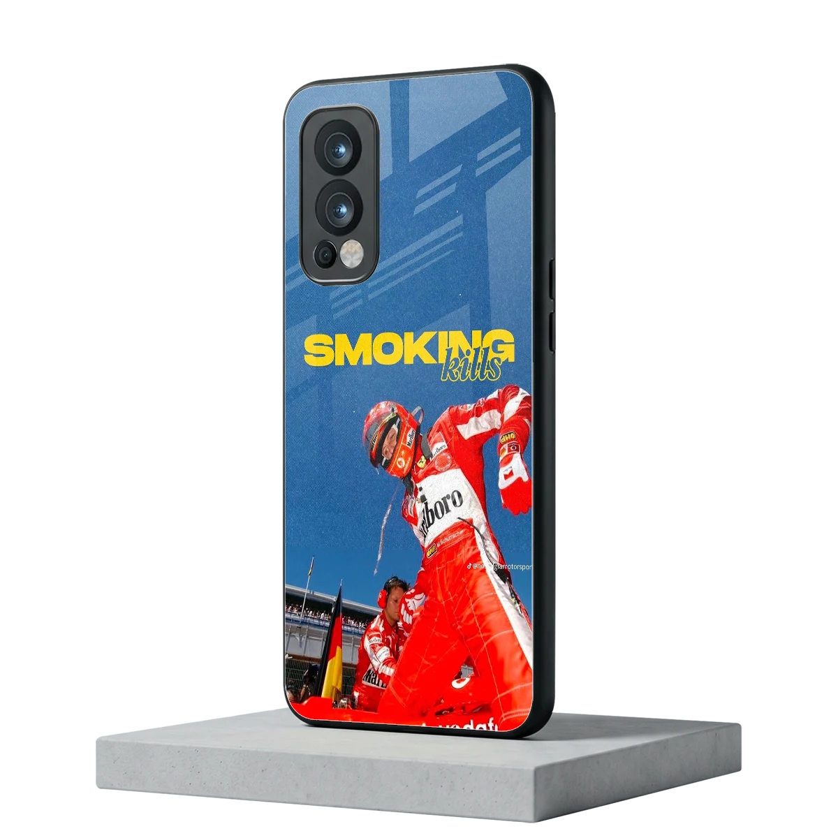 Burnout Mode oneplus nord 2 mobile cover | shockproof glass phone case