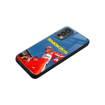 Burnout Mode stylish phone case for oneplus nord 2 | glossy glass and slim fit