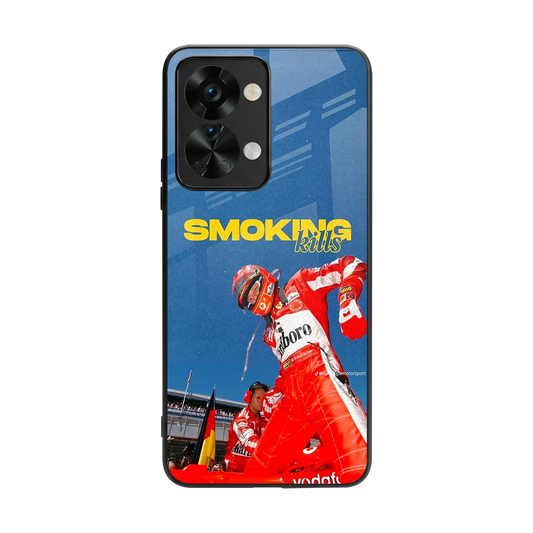 Burnout Mode back phone cover | glass case for oneplus nord 2t