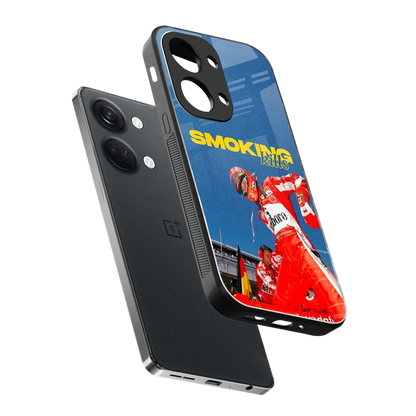 Burnout Mode sleek oneplus nord 3 cover with tempered glass back and TPU edges