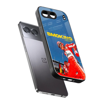 Burnout Mode sleek oneplus nord 4 cover with tempered glass back and TPU edges
