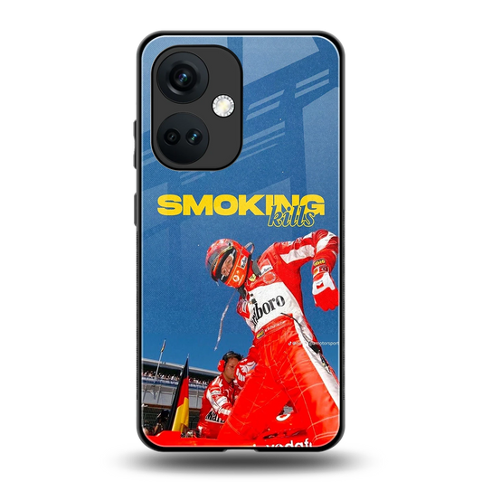 Burnout Mode back phone cover | glass case for oneplus nord ce 3