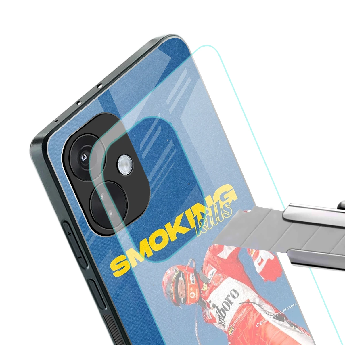 Burnout Mode stylish phone case for oneplus nord ce 3 | glossy glass and slim fit