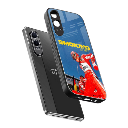 Burnout Mode sleek oneplus nord ce 4 lite cover with tempered glass back and TPU edges