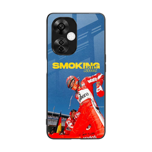 Burnout Mode back phone cover | glass case for oneplus nord ce 3 lite