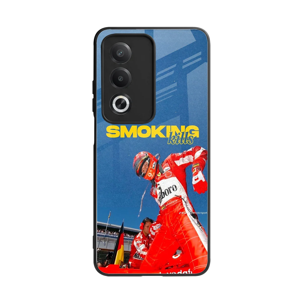 Burnout Mode back phone cover | glass case for oppo a3 pro