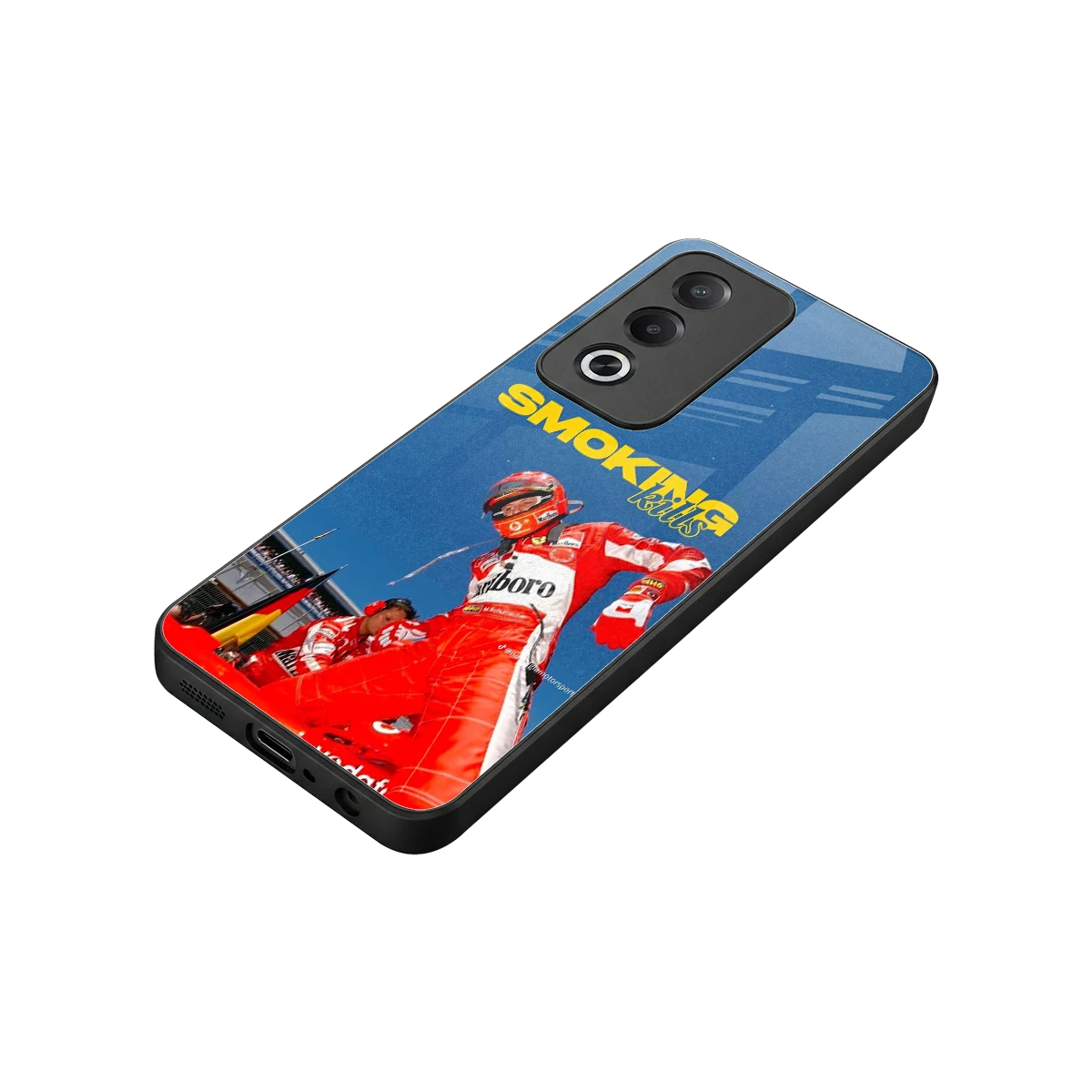 Burnout Mode stylish phone case for oppo a3 pro | glossy glass and slim fit