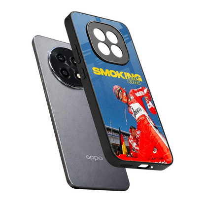 Burnout Mode sleek oppo f29 pro 5g cover with tempered glass back and TPU edges