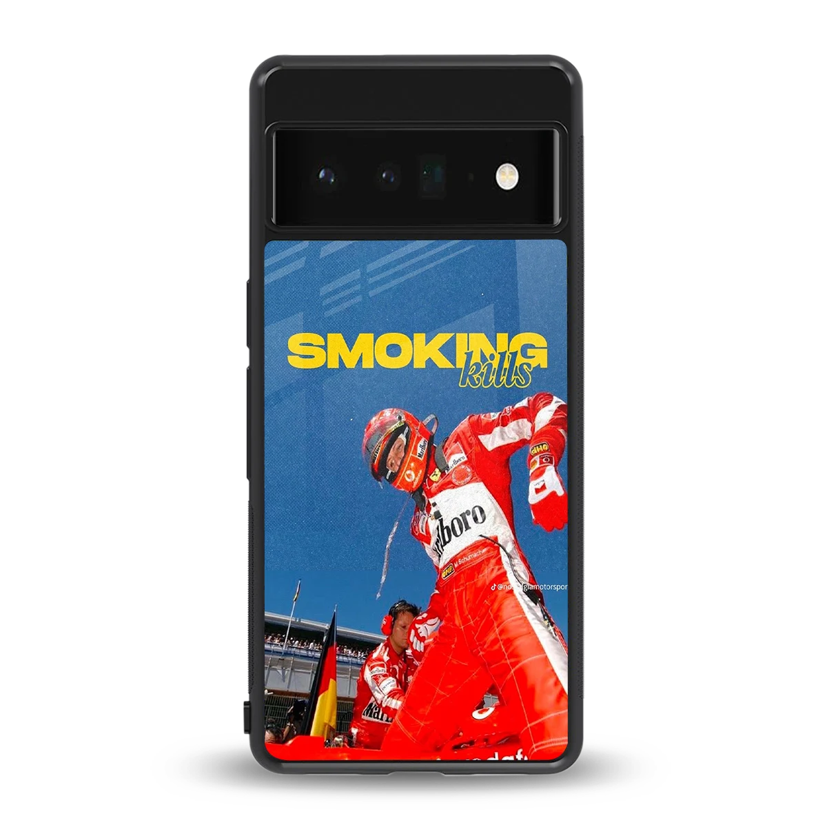 Burnout Mode back phone cover | glass case for google pixel 6 pro