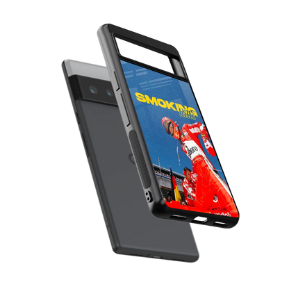 Burnout Mode sleek google pixel 6 pro cover with tempered glass back and TPU edges