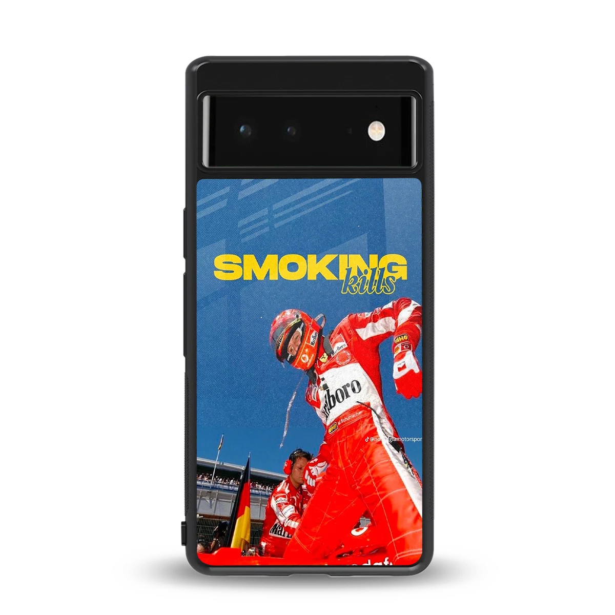 Burnout Mode back phone cover | glass case for google pixel 6a