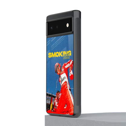 Burnout Mode stylish phone case for google pixel 6a | glossy glass and slim fit