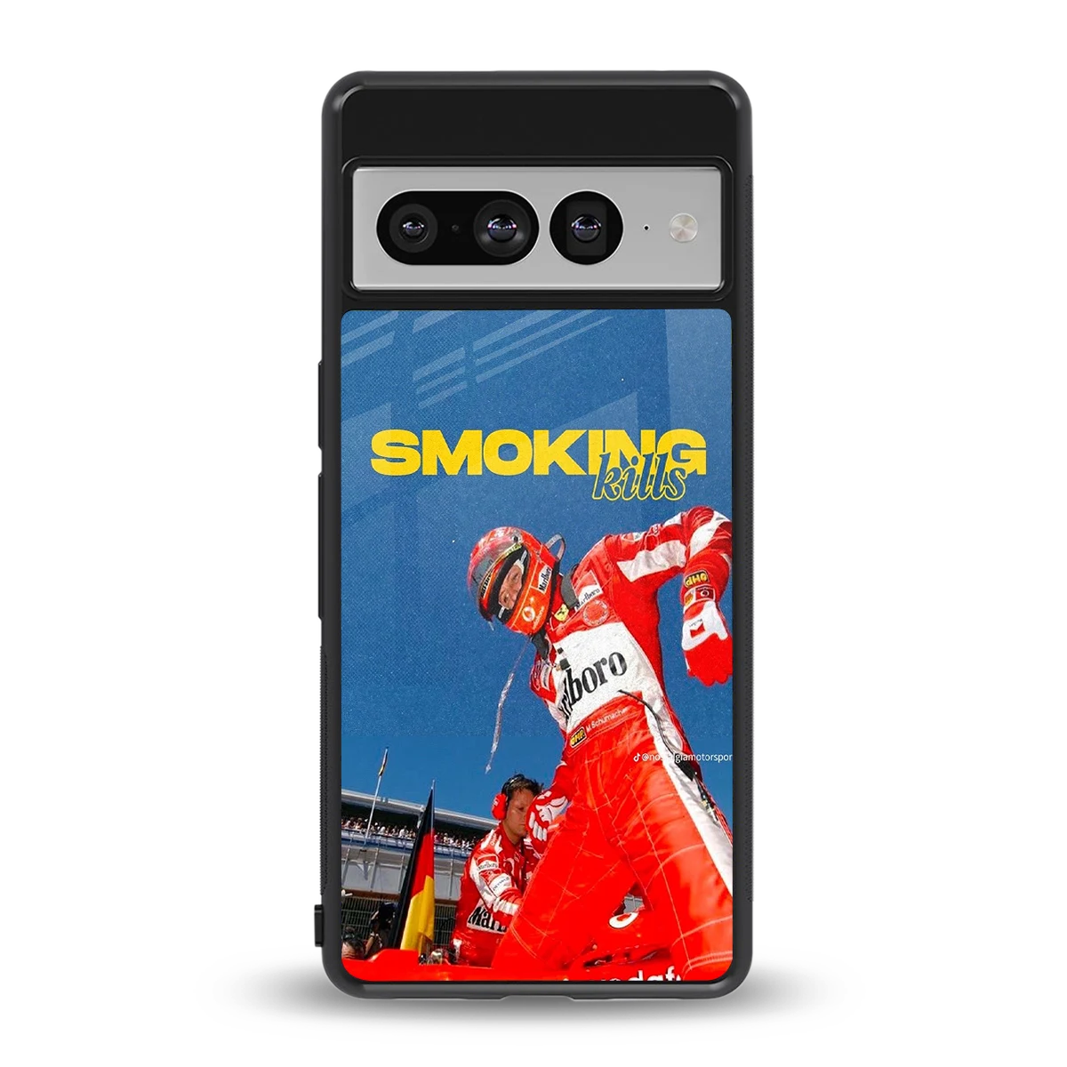 Burnout Mode back phone cover | glass case for google pixel 7 pro