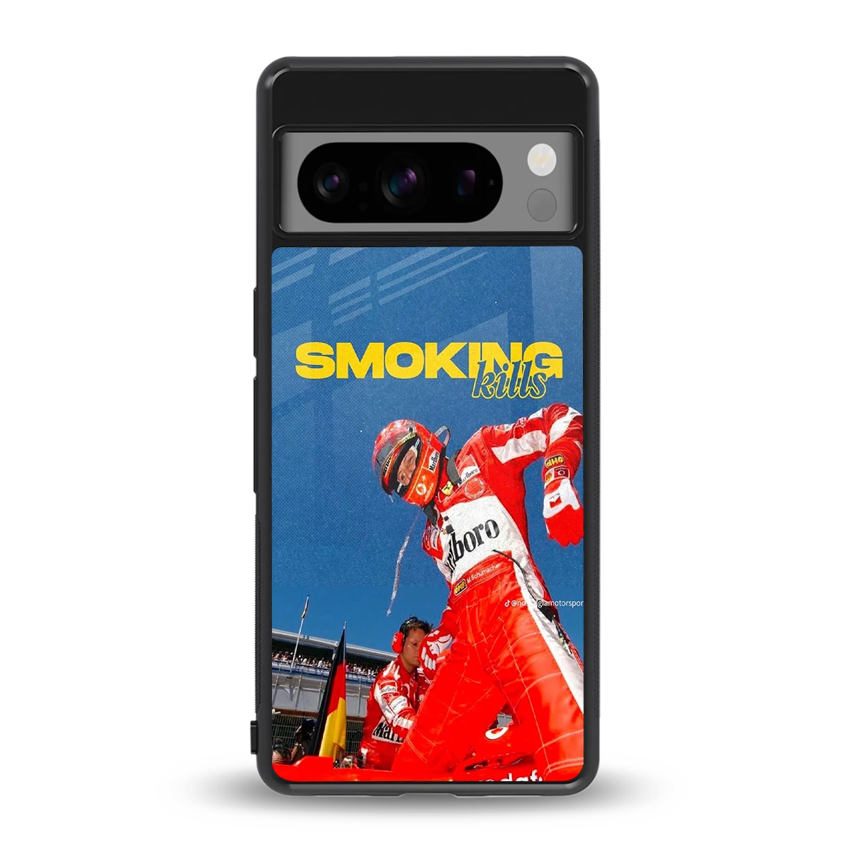 Burnout Mode back phone cover | glass case for google pixel 8 pro