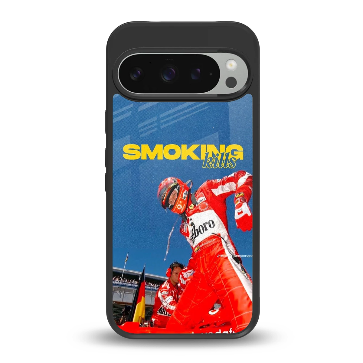 Burnout Mode back phone cover | glass case for google pixel 9 pro