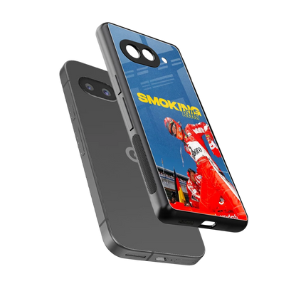 Burnout Mode sleek google pixel 10a cover with tempered glass back and TPU edges