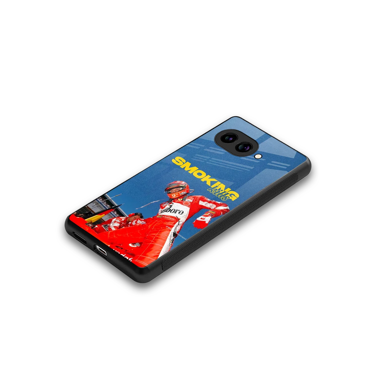 Burnout Mode stylish phone case for google pixel 10a | glossy glass and slim fit
