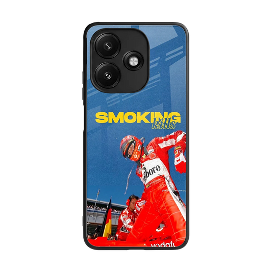 Burnout Mode back phone cover | glass case for redmi 12 5g