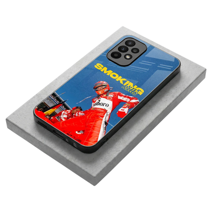 Burnout Mode stylish phone case for samsung galaxy a23 | glossy glass and slim fit