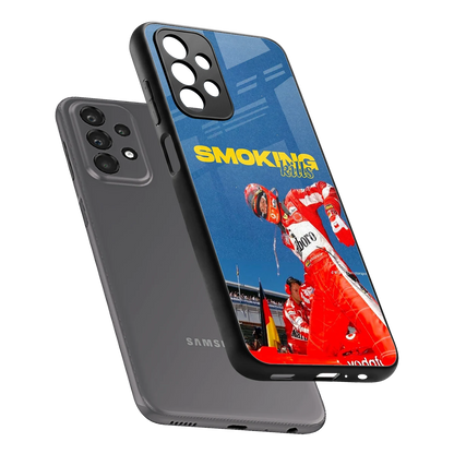 Burnout Mode sleek samsung galaxy a23 cover with tempered glass back and TPU edges