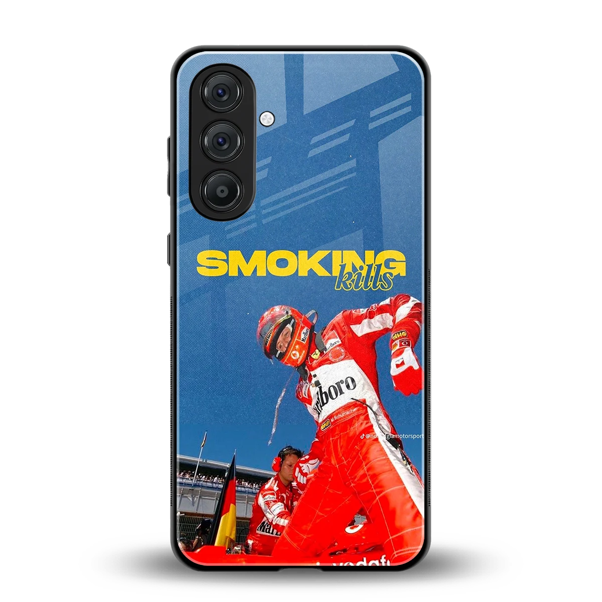 Burnout Mode back phone cover | glass case for samsung galaxy m36 5g