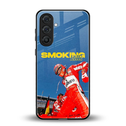 Burnout Mode back phone cover | glass case for samsung galaxy m35 5g