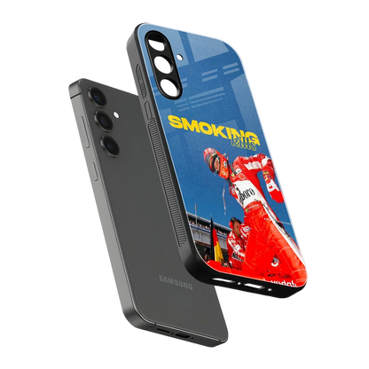 Burnout Mode sleek samsung galaxy a14 5g cover with tempered glass back and TPU edges