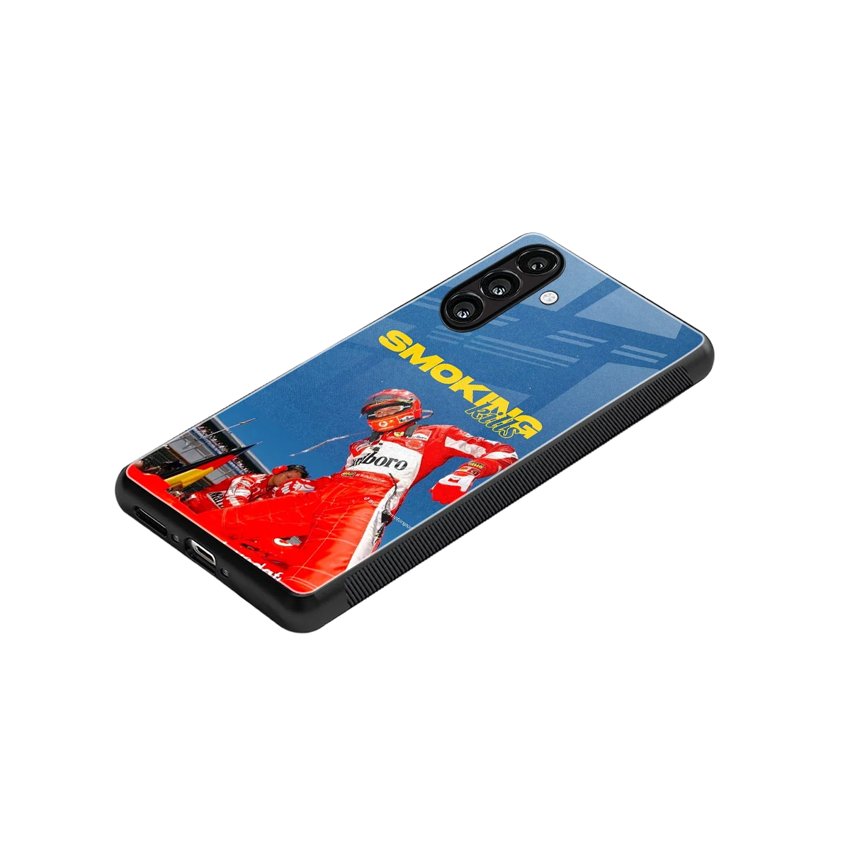 Burnout Mode stylish phone case for samsung galaxy m36 5g | glossy glass and slim fit