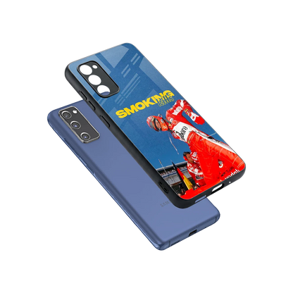 Burnout Mode sleek samsung galaxy s20 fe cover with tempered glass back and TPU edges