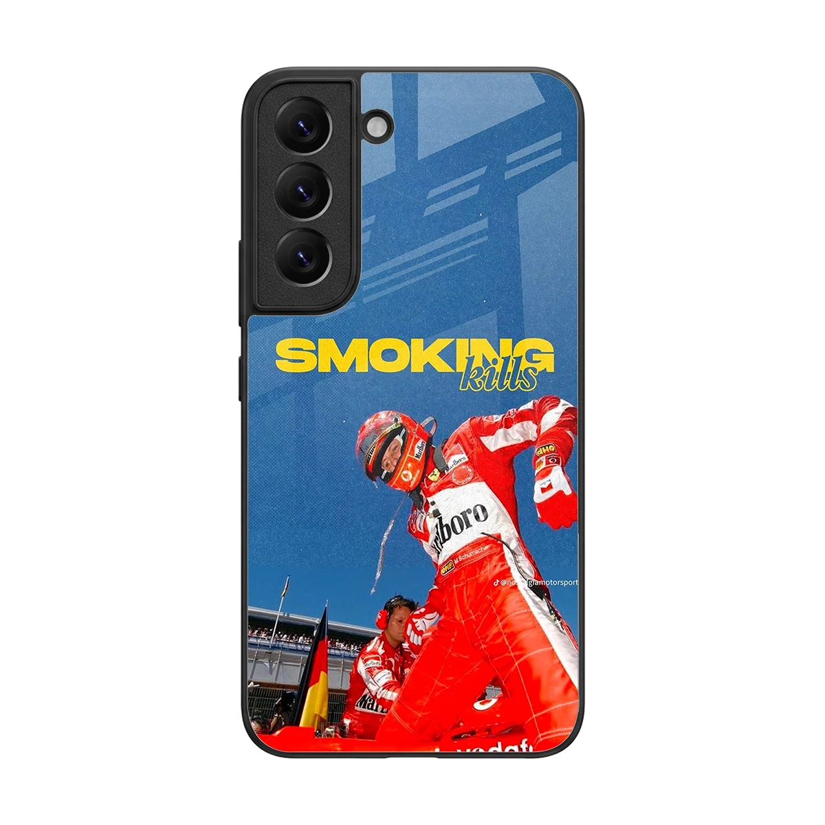 Burnout Mode back phone cover | glass case for samsung galaxy s22